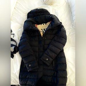 Burberry Down Midi Length Puffer Coat